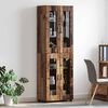 vidaXL Highboard mit T&uuml;r FLORIN Altholz 60 x 35 x 182 cm Holzwerkstoff
