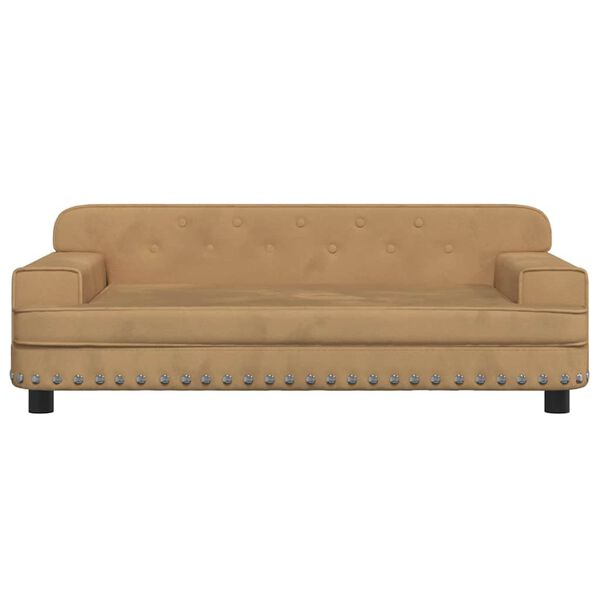 vidaXL Hundebett Braun 90x53x30 cm Samt