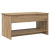 vidaXL Couchtisch Artisan-Eiche 80 x 50,5 x 41,5 cm Holzwerkstoff