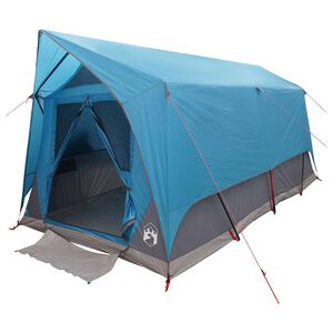 vidaXL Tunnelzelt mit Dach Blau 8-Personen Polyester und Stahl