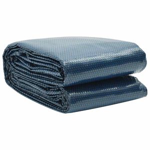 vidaXL Treibende Pool-Solarplane PE 417 cm Schwarz und Blau