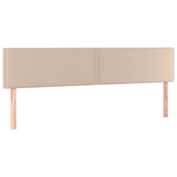 vidaXL Kopfteile Cappuccino-Braun 180x5x78/88 cm Kunstleder