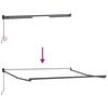 vidaXL Markise Einziehbar Anthrazit und Wei&szlig; 3x2,5 m Stoff & Aluminium