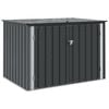 vidaXL Gartenlagerbox Schwarz 151,5 x 107 x 100 cm Stahl