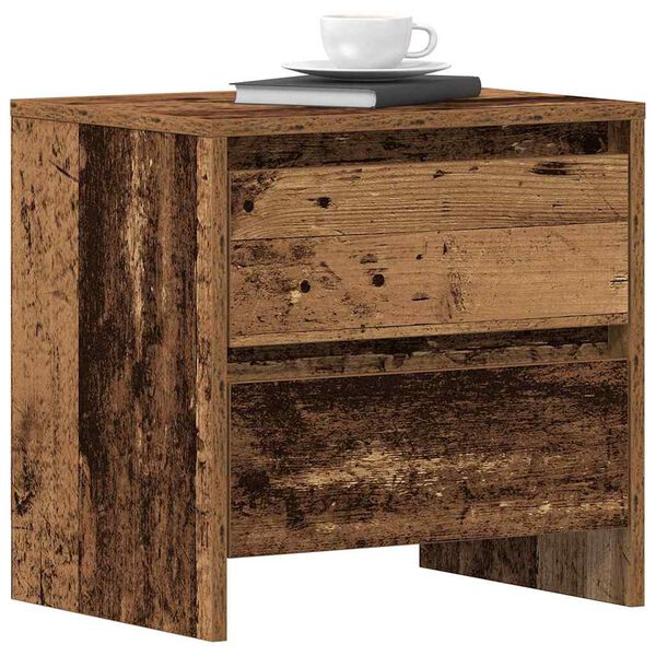 vidaXL Nachttisch Altholz 45 x 34 x 44,5 cm Holzwerkstoff