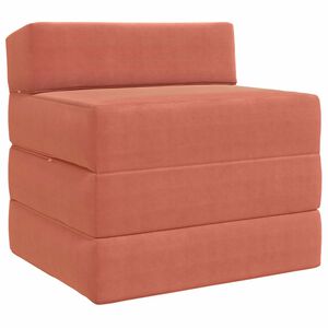 vidaXL Klappsofa Bett Rot-Orange 200 x 70 x 15 cm Cordstoff