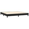 vidaXL Boxspringbett mit Matratze & LED Schwarz 200x200 cm Samt