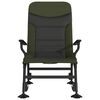vidaXL Angelstuhl mit Armlehnen Klappbar Gr&uuml;n