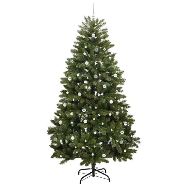 vidaXL K&uuml;nstlicher Weihnachtsbaum Gr&uuml;n 300 cm PVC und Metall