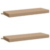 vidaXL Bankkissen SOEST 2 stk. 100 % Polyester Sand 110 x 40 x 8 cm