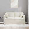 vidaXL Sofa Creme Gesamtabmessungen: 138 x 78 x 80 cm (B x T x H) Samt