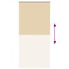 vidaXL Verdunkelungsrollo Beige 115x210 cm Stoffbreite 110,7 cm