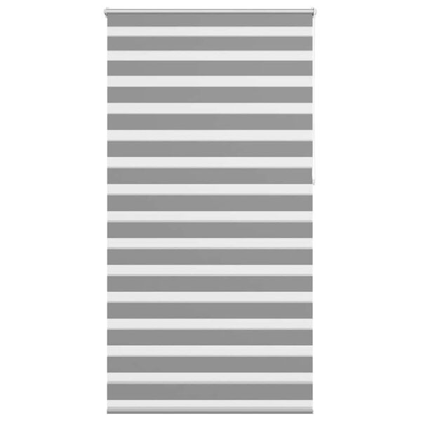 vidaXL Zebra-Rollo 120,9 x 230 cm, Stoffbreite 116,7 cm, grau
