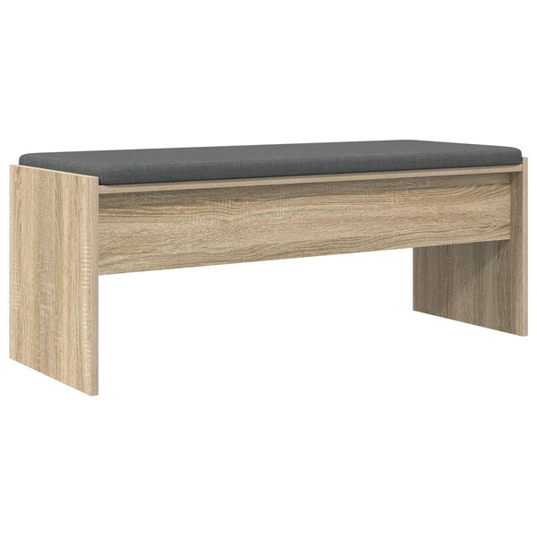 vidaXL Flurbank mit Kissen Sonoma-Eiche 103 x 38 x 40 cm