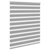 vidaXL Zebra-Rollo 140,9 x 175 cm, Stoffbreite 136,7 cm, grau