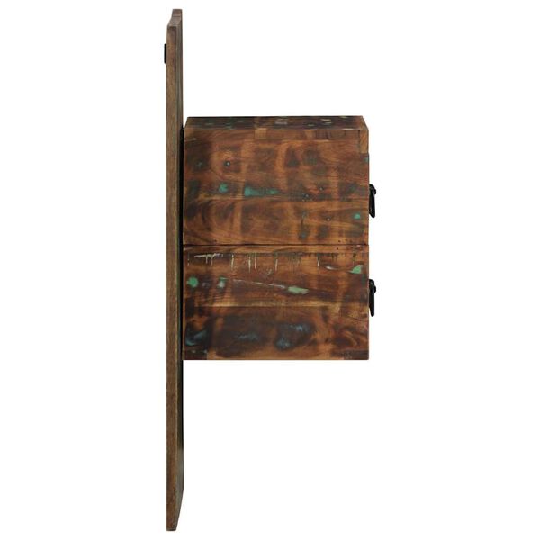 vidaXL Nachttisch Mehrfarbig 60x32x80 cm Altholz Massiv