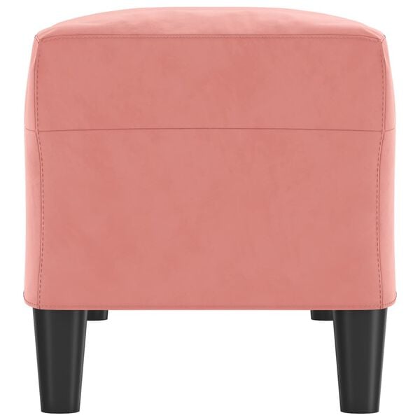 vidaXL Sitzbank Rosa 100x35x41 cm Samt