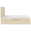 vidaXL Aufbewahrungsbett mit Matratze Creme 160 x 200 cm Polyester