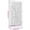 vidaXL Garten-Wanddeko 105x55 cm Cortenstahl Blatt-Design