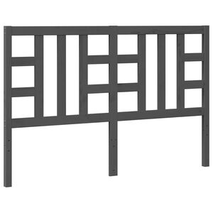 vidaXL Kopfteil Grau 146x4x100 cm Massivholz Kiefer