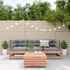 vidaXL 4-tlg. Garten-Lounge-Set mit Kissen Massivholz Douglasie