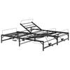 vidaXL Elektrisch verstellbares Bettgestell Schwarz 180 x 200 cm Stahl