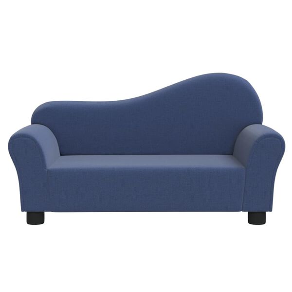vidaXL Kindersofa Blau Stoff