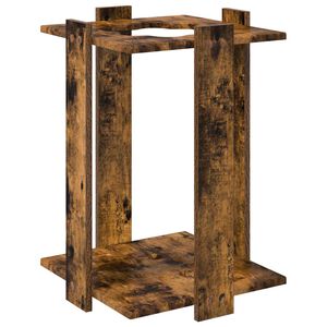 vidaXL Billardqueue-St&auml;nder Holzwerkstoff 42 x 43 x 60 cm Raucheiche