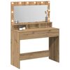 vidaXL Schminktisch Artisan-Eiche 100 x 41 x 135 cm Holzwerkstoff