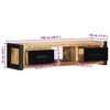 vidaXL TV-Schrank 100x30x25 cm Raues Massivholz Mango