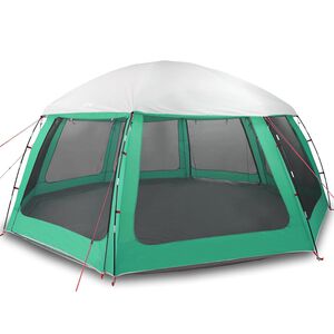 vidaXL Poolzelt mit abnehmbarem &Uuml;berzelt Netzw&auml;nden Meergr&uuml;n 612x612cm