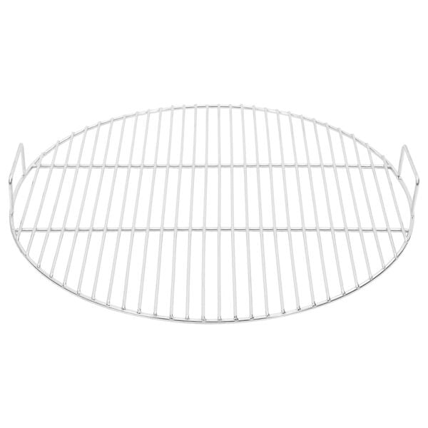 vidaXL Grillrost mit Griffen Rund &Oslash;54 cm 304 Edelstahl