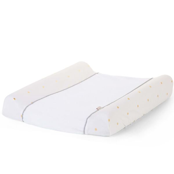 CHILDHOME Wickelauflagenbezug Jersey und Frottee Goldene Punkte