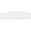 vidaXL Gabionen mit Hochbogen 20 Stk. 400x50x80/100cm Verzinktes Eisen