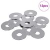 vidaXL Unterlegscheiben 12 stk. Silber 18 x 18 x 1,2 mm Eisen