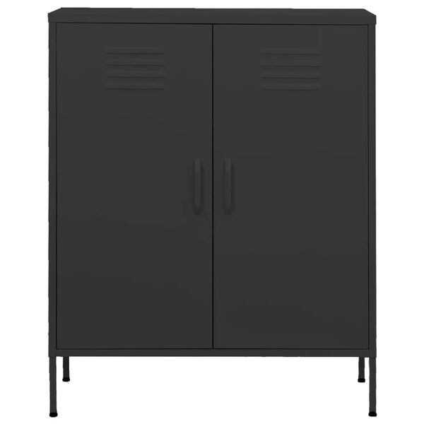vidaXL Lagerschrank Anthrazit 80x35x101,5 cm Stahl