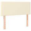 vidaXL Kopfteil Creme 100x5x78/88 cm Kunstleder