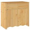 vidaXL Sideboard Drammen Eiche 79 x 43 x 75,5 cm Massivholz Kiefer
