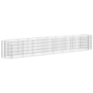 vidaXL Gabionen-Hochbeet Verzinktes Eisen 330x50x50 cm