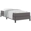 vidaXL Bettrahmen mit Matratze Grau 100 x 200 cm Stoff