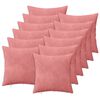 vidaXL Kissen mit Kissen HEERLEN 12 Stk. Rosa Samt