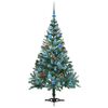 vidaXL K&uuml;nstlicher Weihnachtsbaum Gr&uuml;n 150 cm PVC und Stahl
