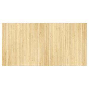 vidaXL Teppich Rechteckig Hell Natur 100x200 cm Bambus