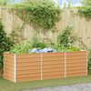 vidaXL Garten-Hochbeet 240x80x77 cm Verzinkter Stahl Silbern