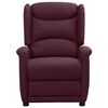 vidaXL Massagesessel Elektrisch Lila Stoff