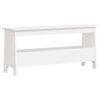 vidaXL Flurbank Wei&szlig; 100 x 28 x 45 cm Massivholz Kiefer