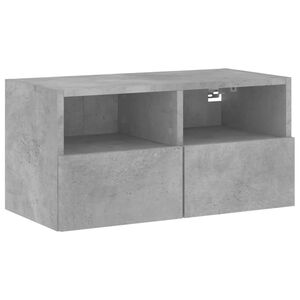 vidaXL TV-Wandschrank Betongrau 60x30x30 cm Holzwerkstoff