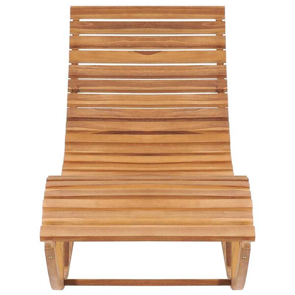 vidaXL Schaukelliege mit Auflage Massivholz Teak