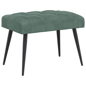 vidaXL Bank mit Knopfheftung Meergr&uuml;n 60 x 40 x 45 cm Samt