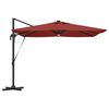 vidaXL Roma Parasol Rot 286 x 284 x 270 cm Aluminium und Polyester